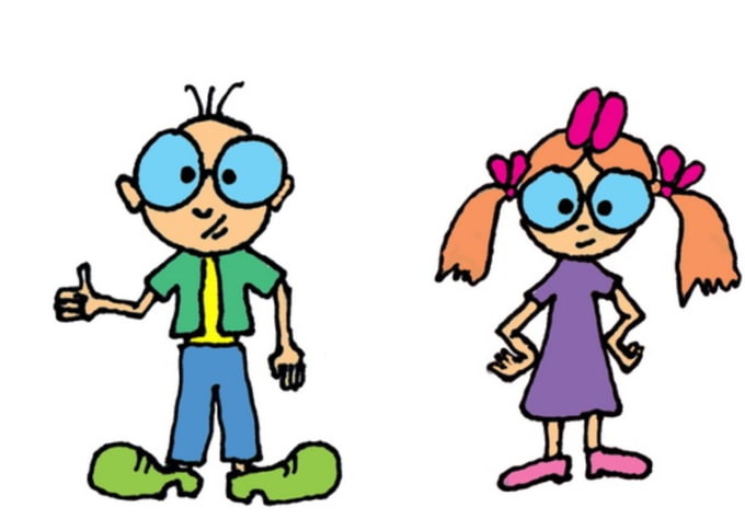 680x474 Sketch Or Drawing Two Amazing Boys Or Girls In All Hypostasis