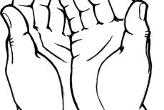 230x155 Drawing Hands Coloring Pages Best Place To Color