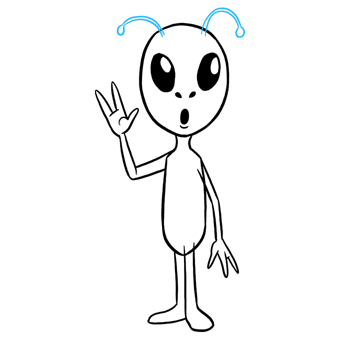 680x678 How To Draw An Alien