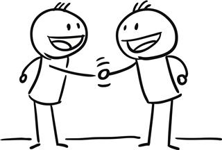 320x216 Easy To Draw Hands Shaking