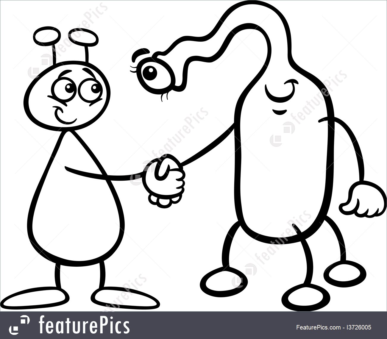 1300x1139 Science Fiction And Fantasy Aliens Cartoon For Coloring Book