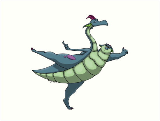 549x413 Interpretive Dance Two Headed Dragon Art Prints