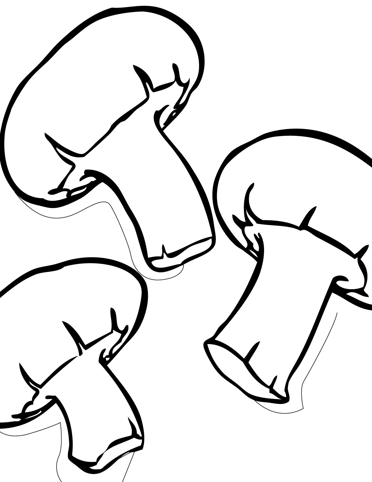 1275x1650 Mushrooms Coloring Pages D Miracle Mushroom Two