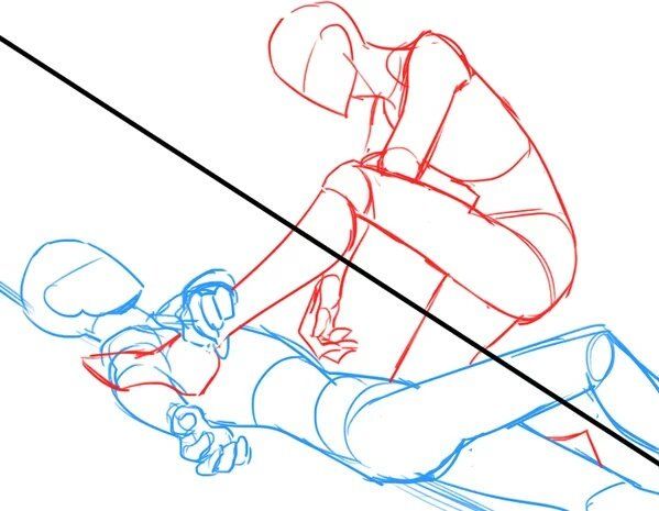 599x465 Two People Fighting Pose Scribbling Tutorials Drawings, Art