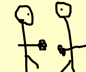 300x250 Two Stick Figures Fight Over A Fidget Spinner