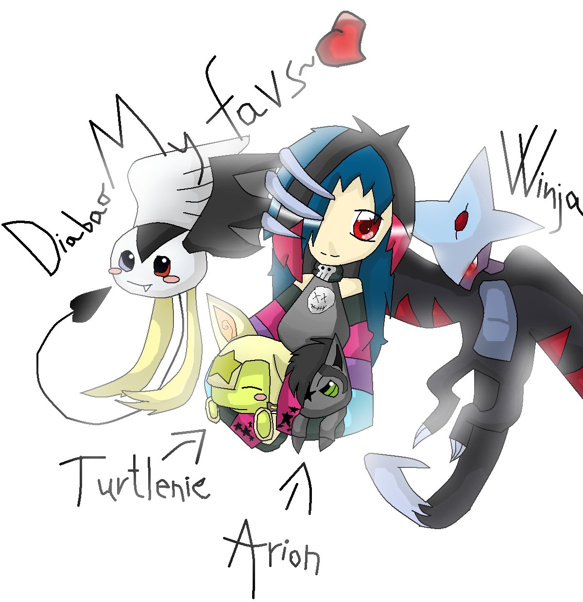 1200x1239 Anime Drawing One, Two, Three, Four! Hd Fondo De Pantalla