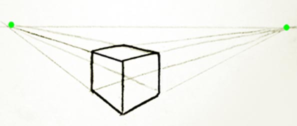 594x252 Two Point Perspective Bee's Grade Art Blog