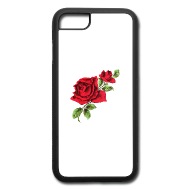 190x190 Two Red Roses Drawing Iphone Case Spreadshirt