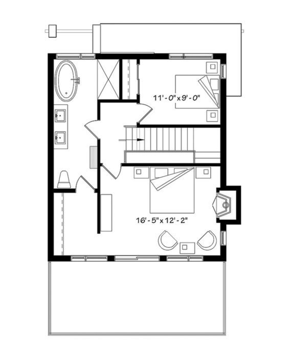 Two Story House Drawing