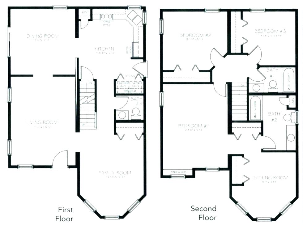 980x728 Small Two Story House Plan Small Storey House Plans More Story