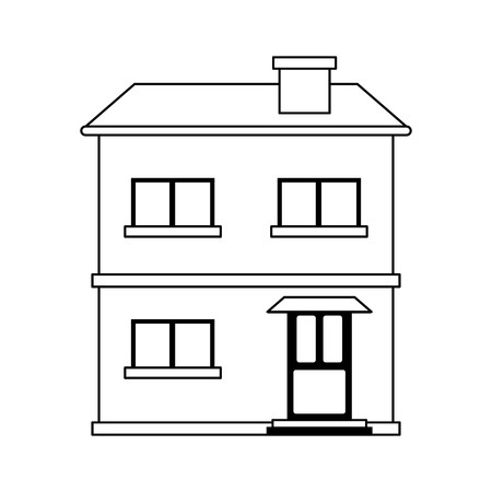 Two Story House Drawing | Free download on ClipArtMag