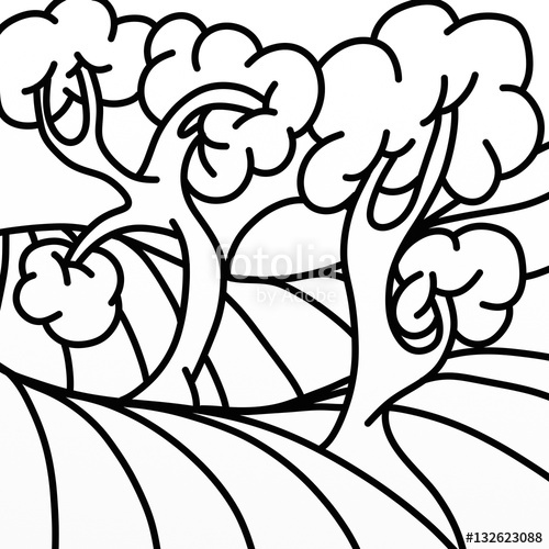 500x500 Two Trees In Black And White Stock Photo And Royalty Free Images