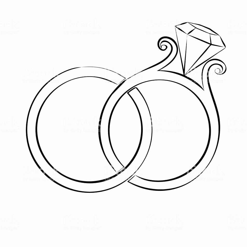 Two Wedding Rings Drawing