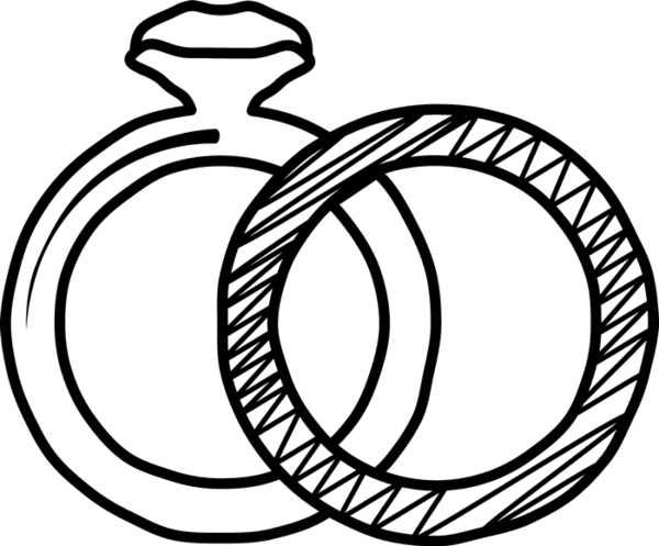 600x497 Rubber Stamp Of Two Wedding Rings Wedding Stamps Stamptopia