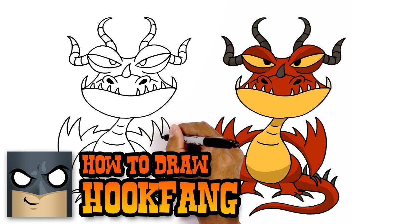 1280x720 How To Draw Hookfang How To Train Your Dragon