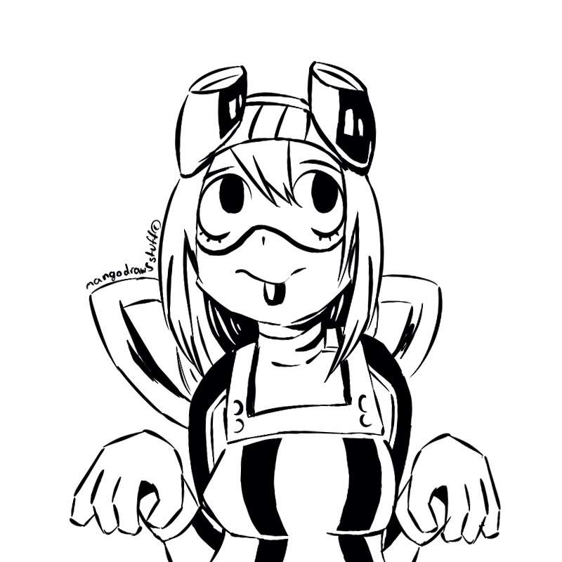 800x800 Tsuyu Asui Fanart My Hero Academia Amino