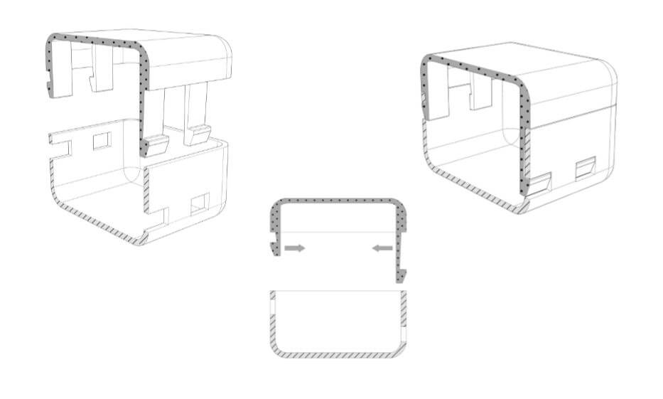 933x561 how to connect two parts with printed joints and snap fits