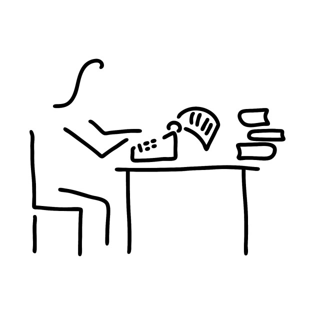 630x630 Author Typewriter Woman