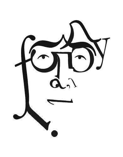 391x500 Jonhlennon Type As Image Graphic Design Lessons, Typography