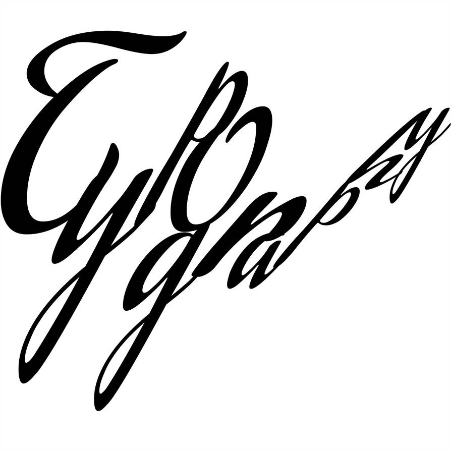 894x894 Typography Word Drawing