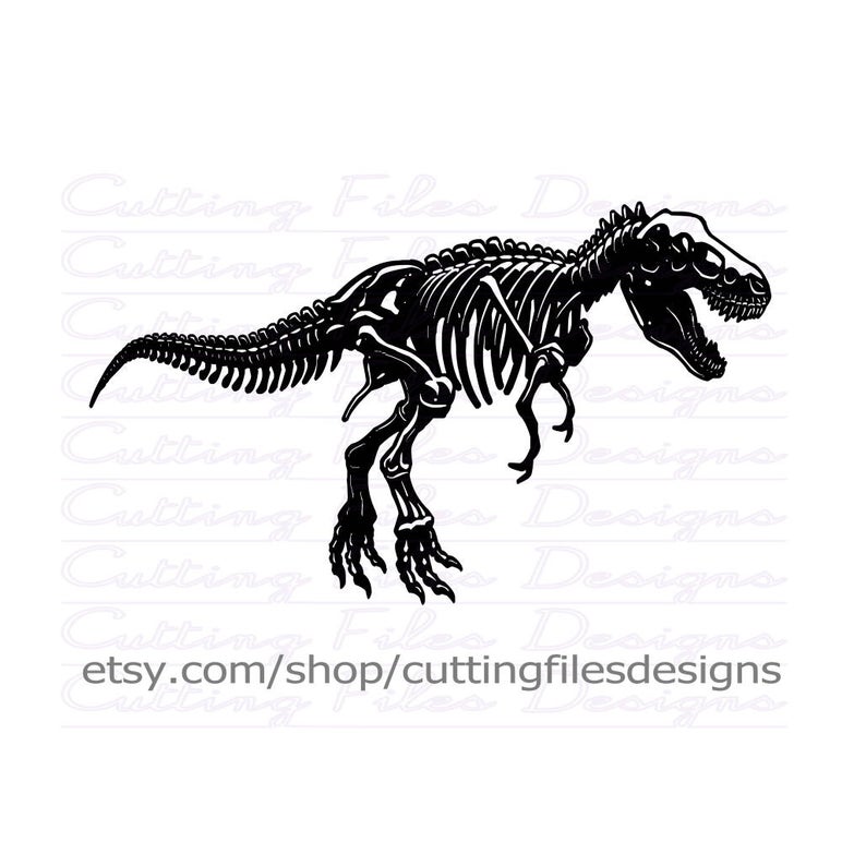 794x794 Dinosaur T Rex Skeleton Cutting Wpng For Cricut Etsy