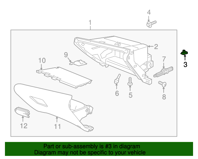 640x512 Fog Lamp Assembly U Nut