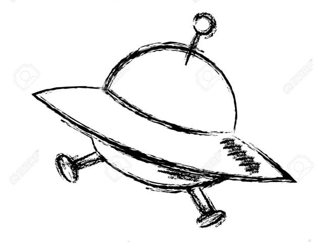 640x480 Free Drawn Ufo, Download Free Clip Art