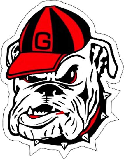 425x545 craftique georgia bulldogs uga bulldog head decal