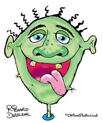 350x417 Ugly Face Cartoon Studio