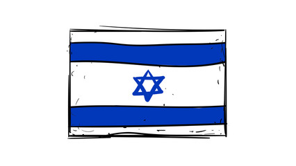 426x240 Cartoon, Vector Hand Drawing Of British England Uk Flag