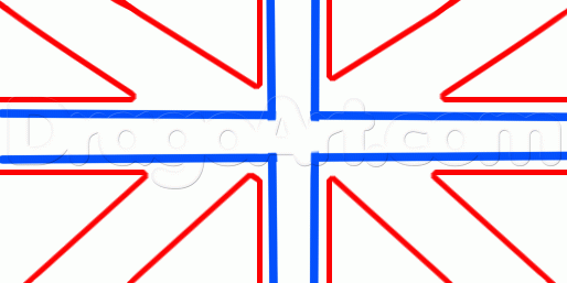 514x257 Draw The Australian Flag, Step