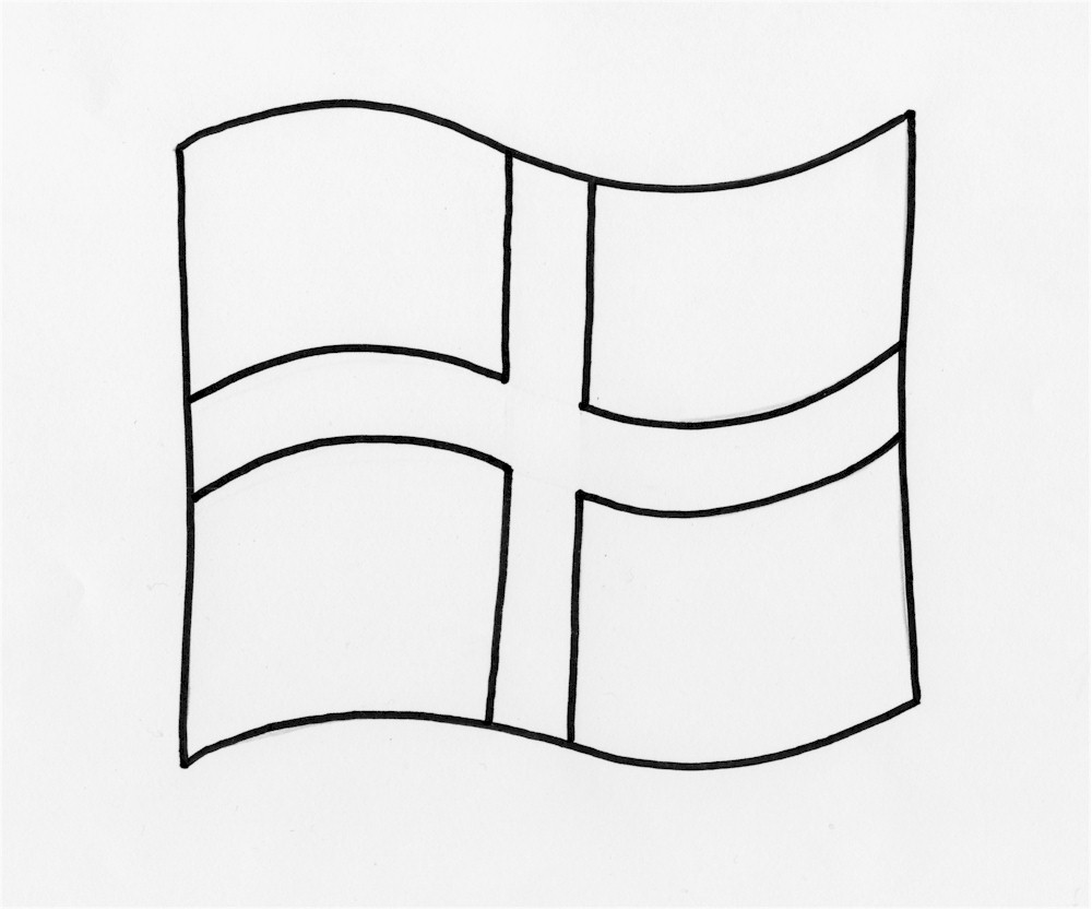 1000x833 Simple Scottish Flag To Colour Colouring For Kids Things Do