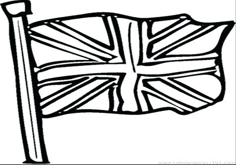 476x333 Great Britain Flag Coloring