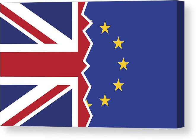 661x473 Brexit Uk Eu Referendum Flags Canvas Print Canvas Art