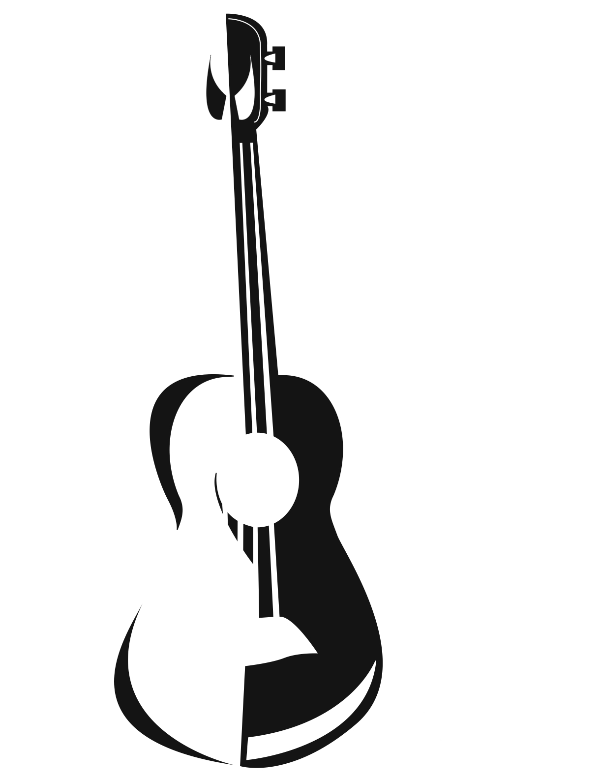 1224x1584 Hawaiian Ukulele Drawing