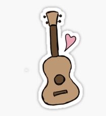 210x230 Ukulele Drawing Stickers Redbubble