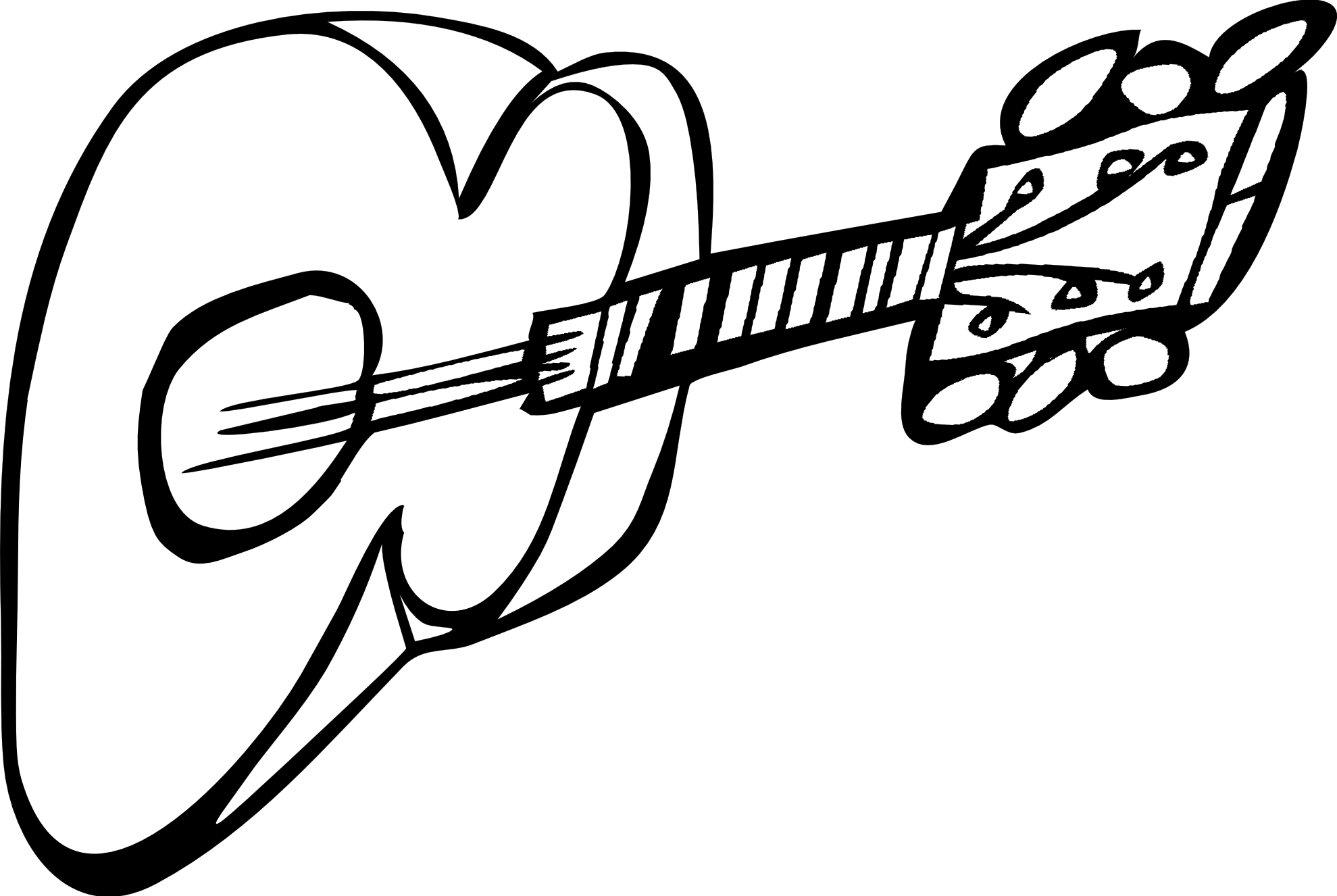 1979x1326 Ukulele Drawing Transparent For Free Download