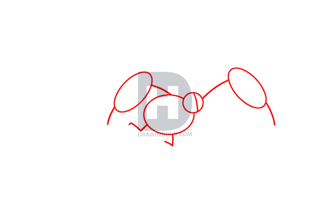 1080x701 How To Draw Ben Ultimate Alien, Step