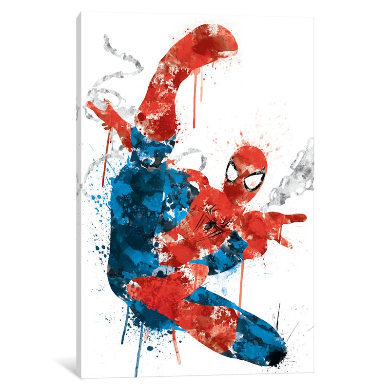 800x800 Icanvas 'ultimate Spider Man Watercolor'