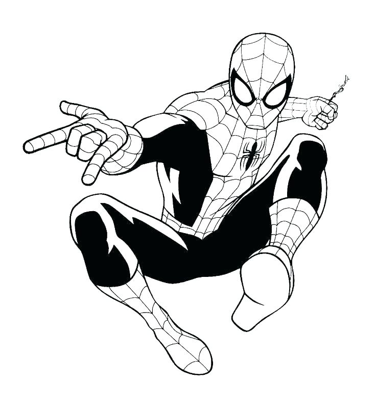 736x802 Spider Man Coloring Book