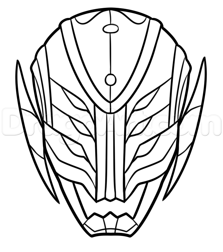 738x832 How To Draw Ultron Easy, Step