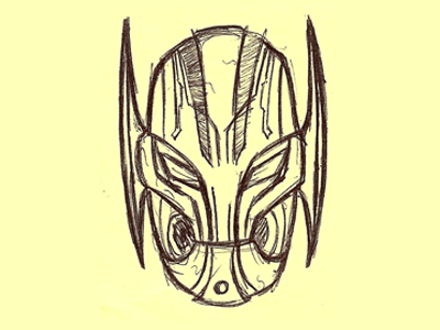 400x300 Ultron Head Doodle