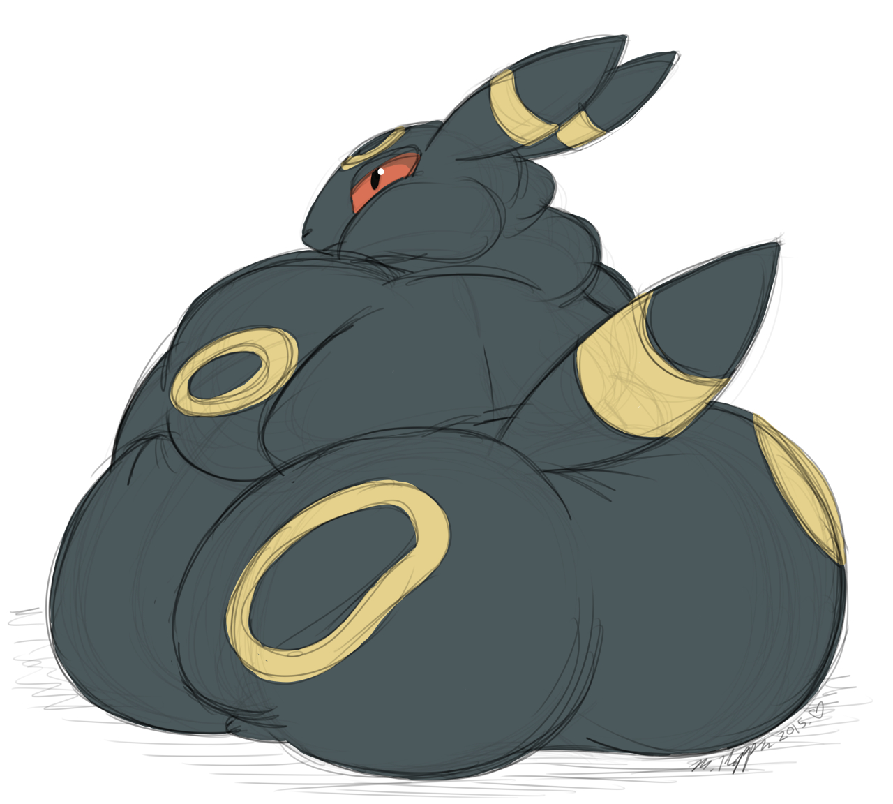 1280x1152 Fat Faces Of Eevee Umbreon Weasyl
