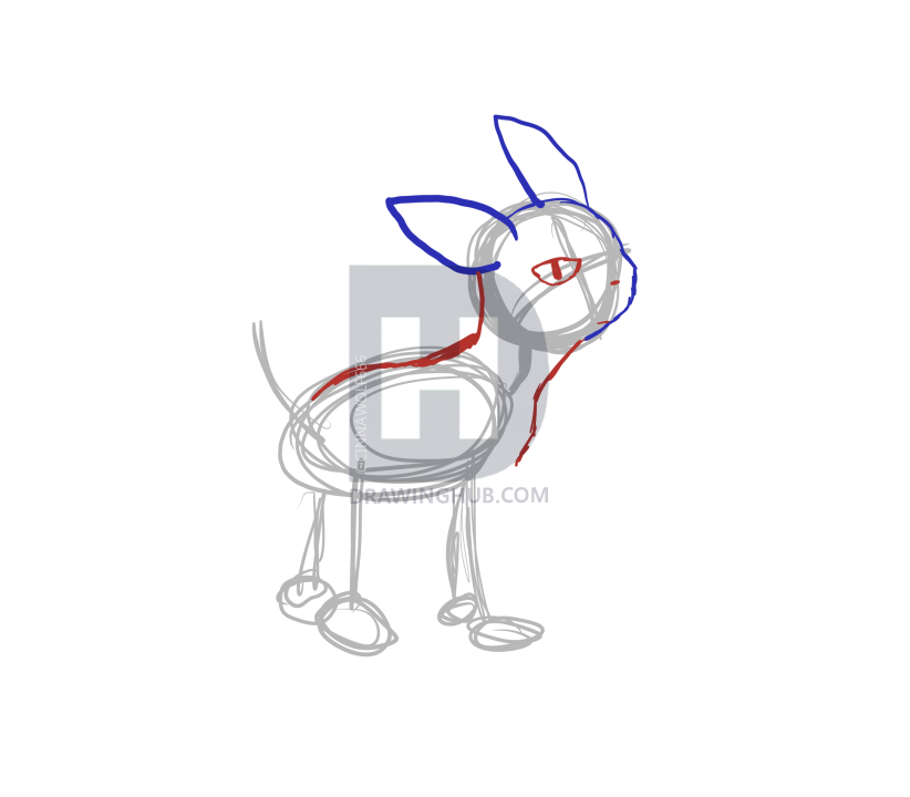 822x720 How To Draw Umbreon Simple, Step