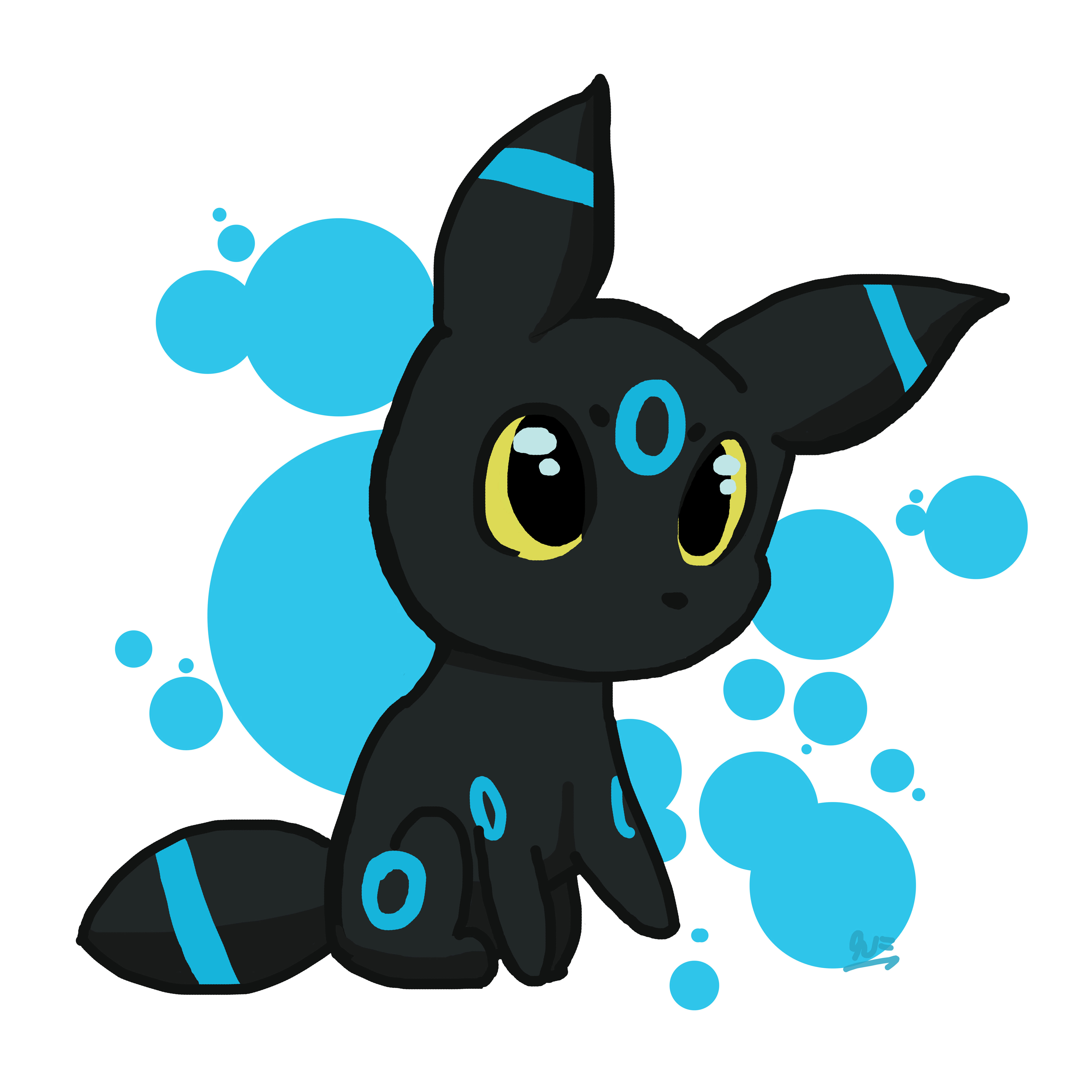 4989x4989 Shiny Chibi Umbreon