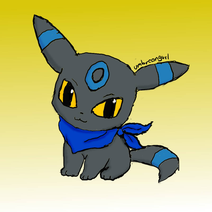 894x894 Umbreon Drawing