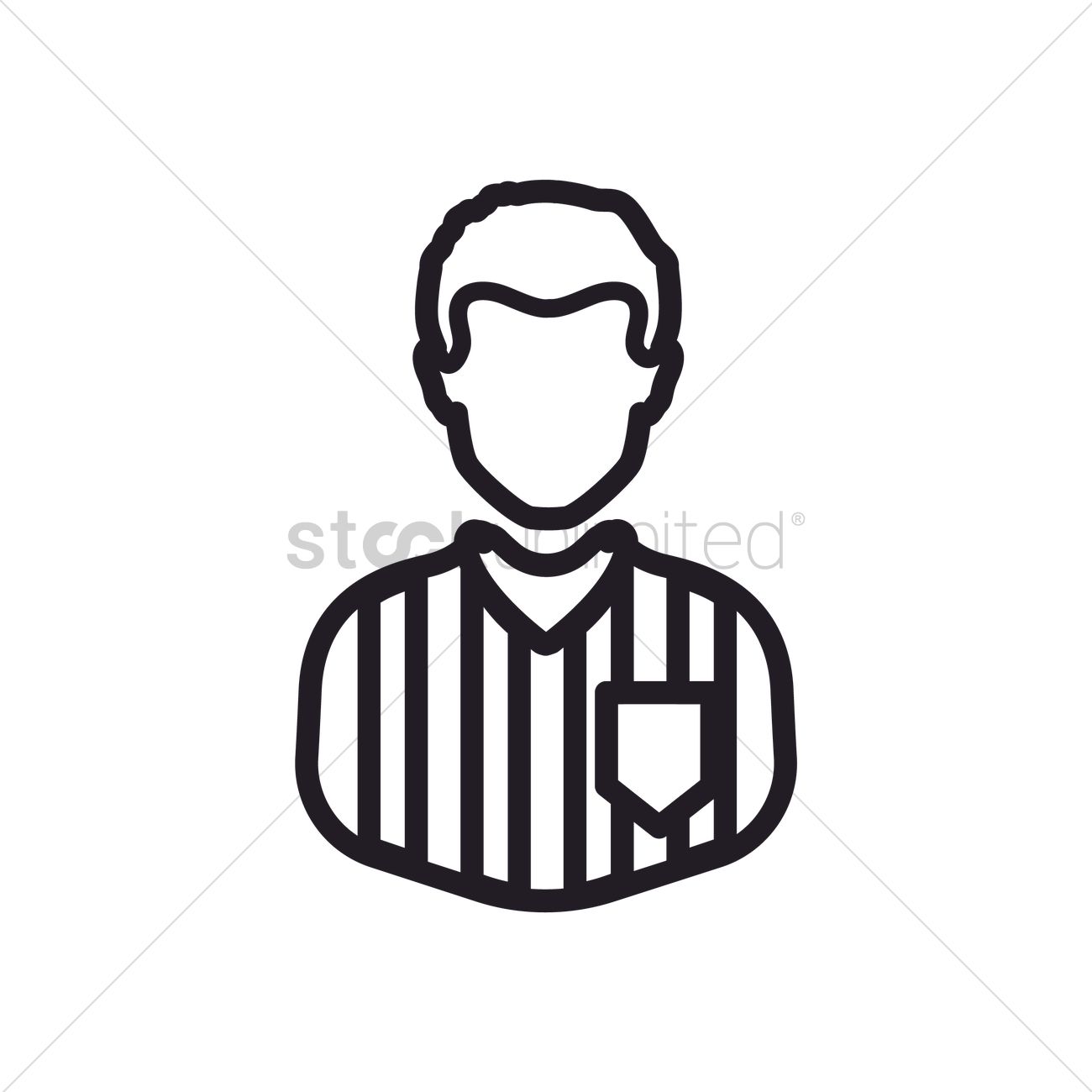 1300x1300 Referee Vector Image