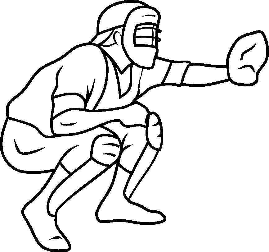 867x811 Baseball Umpire Coloring Pages