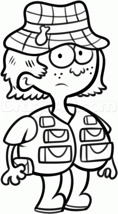 394x716 How To Draw Little Judy Jones From Uncle Grandpa, Step