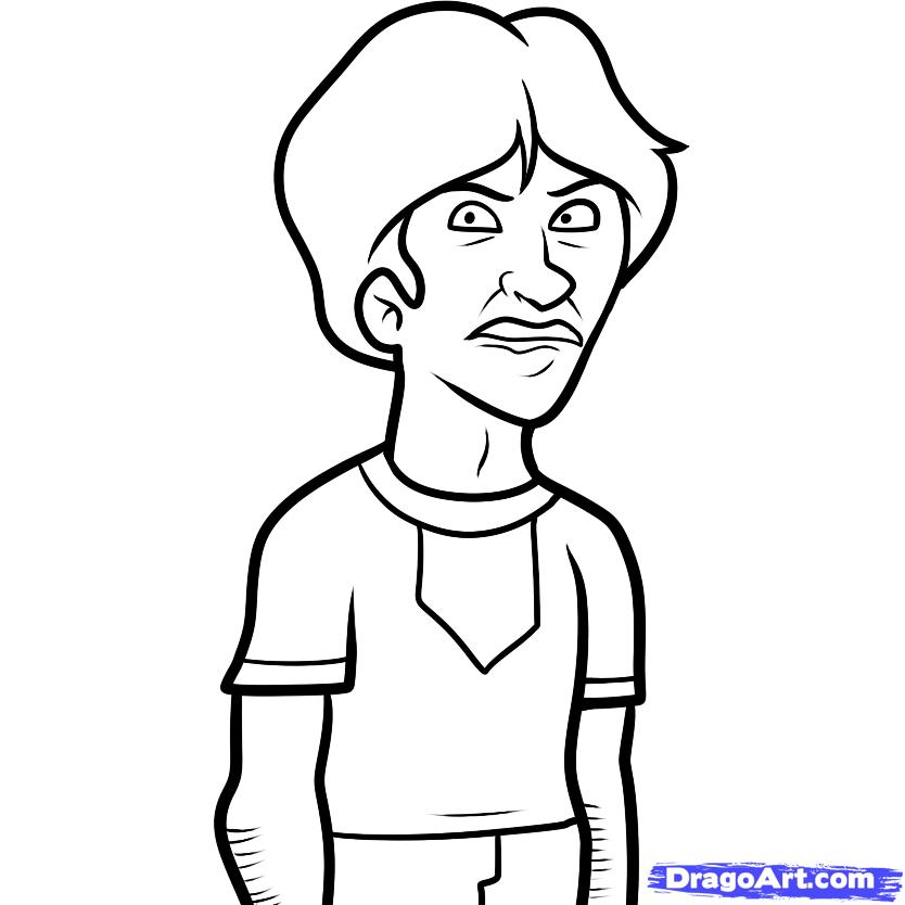 834x834 Step How To Draw Uncle R Napoleon Dynamite